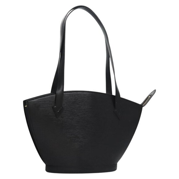 LOUIS VUITTON Epi Saint Jacques Powanie Long Bag Black M52332 LV Auth fm4493